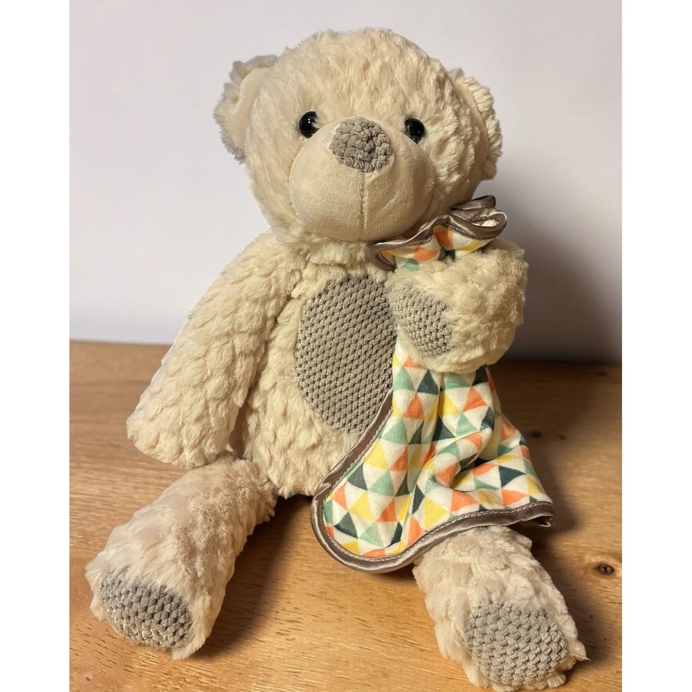 Scentsy Buddy Beige Teddy Bear Plush Small With Blanket*No Scent Packet